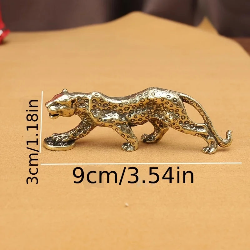 Escultura Leopardo de Bronze