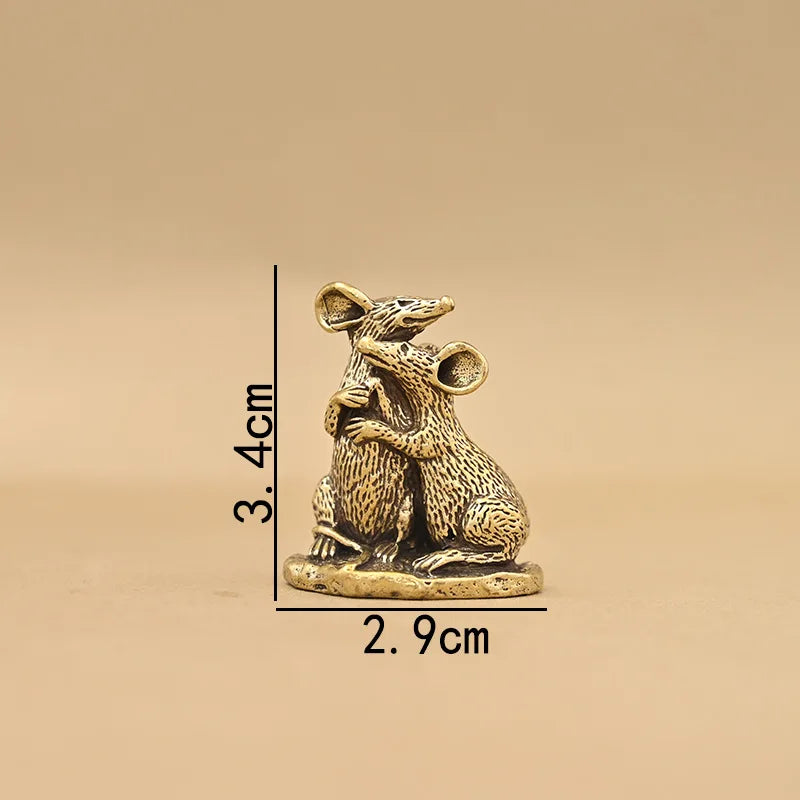 Escultura Casal de Ratinhos