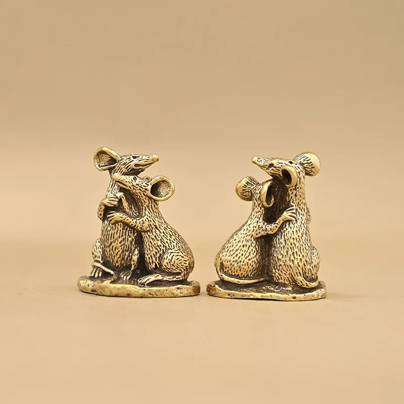 Escultura Casal de Ratinhos