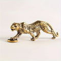 Escultura Leopardo de Bronze