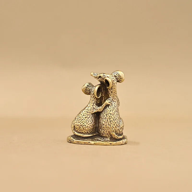 Escultura Casal de Ratinhos